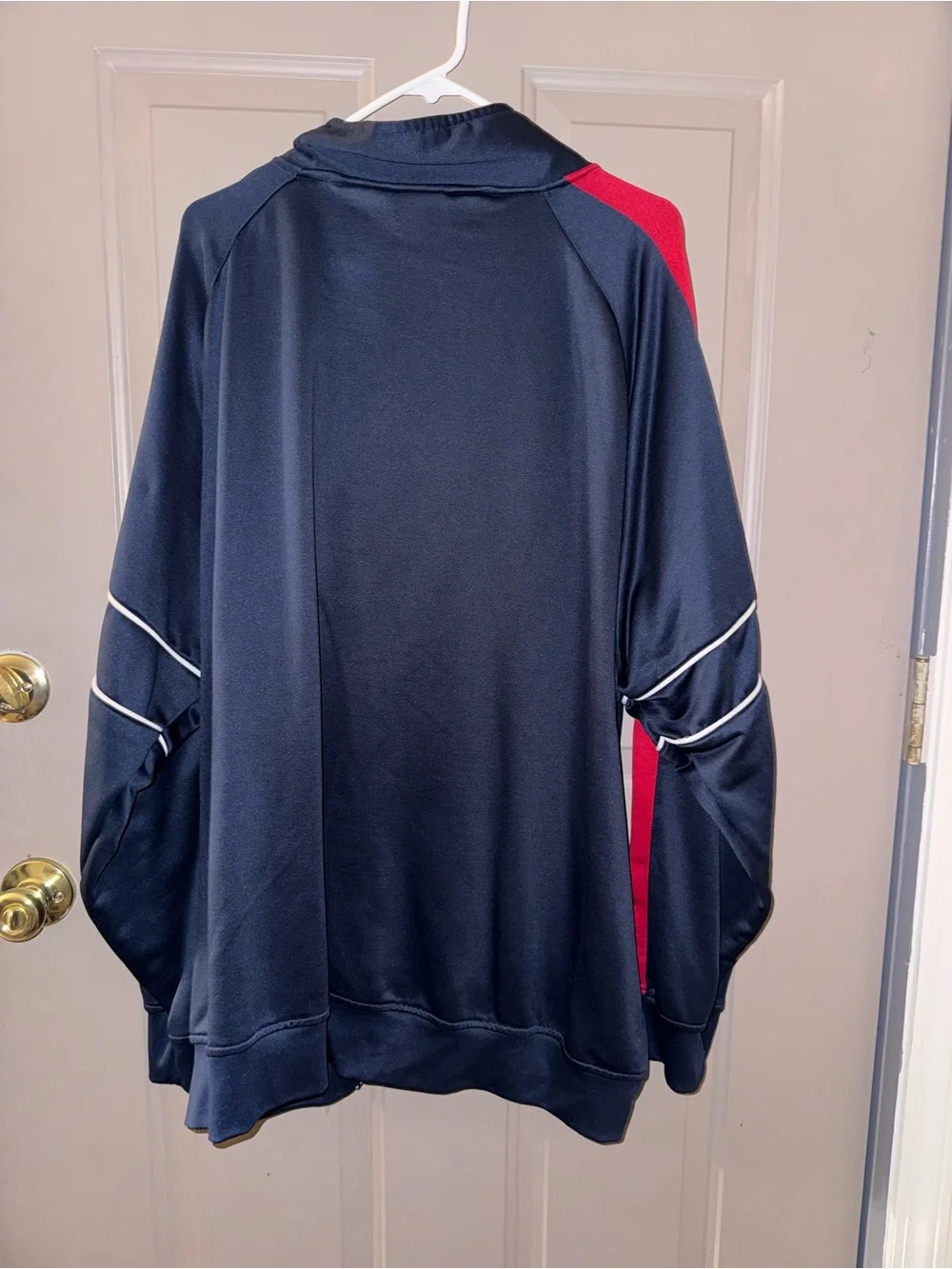 SOX Men's Navy and Red Half-Zip Pullover Jacket